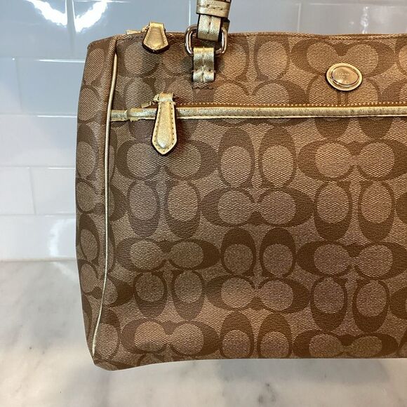 Coach Peyton Signature Jordan Double Zip Carryall - Picture 4 of 16